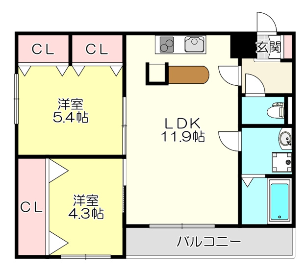 【間取り】 | Gradito東石切