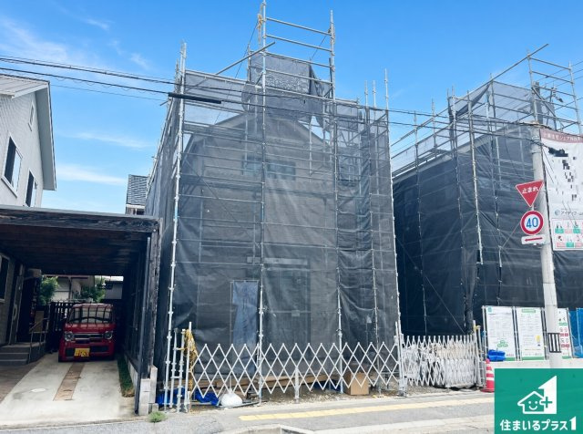 明石市西明石町　第1期　新築一戸建ての外観|周辺は落ち着いた街並みの住宅地！子育てがしやすい住環境です！まだ未完成ですが、現地でしかわからない事もございます。是非一度ご覧ください。