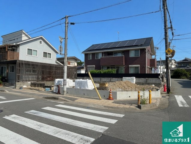 明石市西明石町　第1期　新築一戸建ての前面道路含む現地写真|周辺は落ち着いた街並みの住宅地！子育てがしやすい住環境です！まだ未完成ですが、現地でしかわからない事もございます。是非一度ご覧ください。