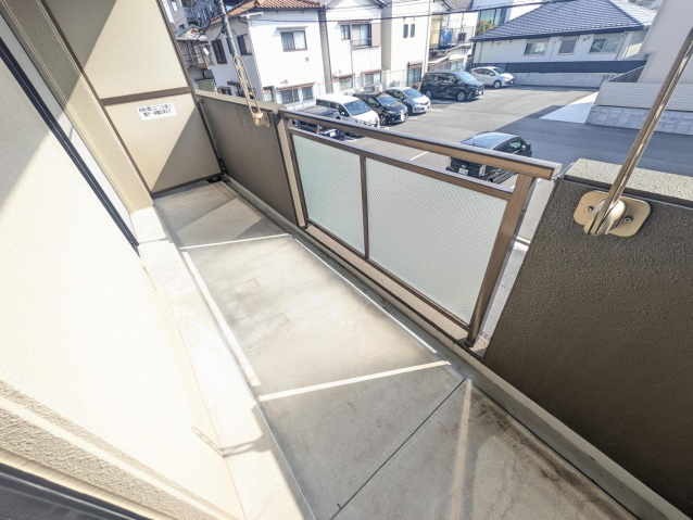 コアシティ翠町のバルコニー