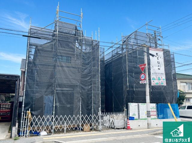 明石市西明石町　第1期　新築一戸建ての外観|周辺は落ち着いた街並みの住宅地！子育てがしやすい住環境です！まだ未完成ですが、現地でしかわからない事もございます。是非一度ご覧ください。