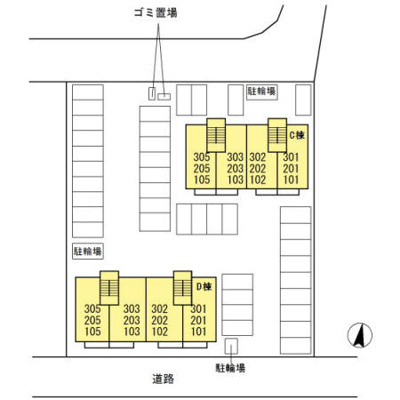 【区画図】 | ウィルコート小郡給領町  D棟