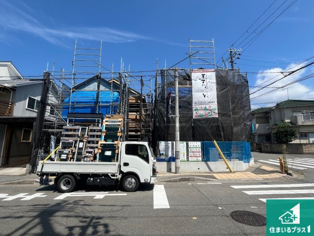 明石市西明石町　第1期　新築一戸建ての外観|周辺は落ち着いた街並みの住宅地！子育てがしやすい住環境です！まだ未完成ですが、現地でしかわからない事もございます。是非一度ご覧ください。