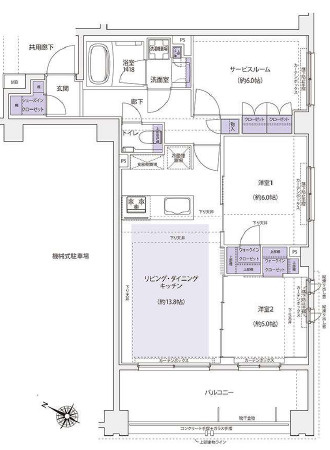 ＫＤＸレジデンス横濱紅葉坂の間取り