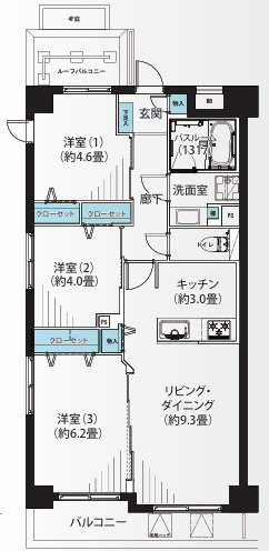 セザール蓮根の間取り