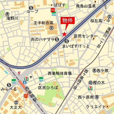 【地図】 | メイプルヒルズ滝野川