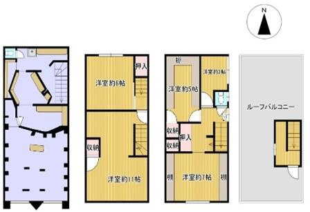 高柳7丁目　中古一戸建ての間取り|間取り図はいかがですか？ご希望を叶える間取りですか？リビングの広さは？水回りの位置は？カウンターキッチン？など色々な情報が集約されています。弊社ではリフォームなどのご相談も承っております。