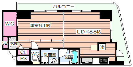 【間取り】 | カスタリアタワー肥後橋