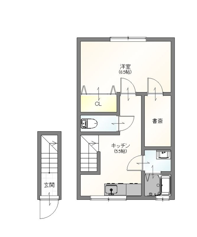 サンマリノ草野　Ａ棟の間取り