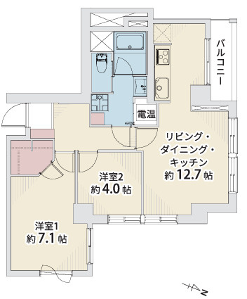 旗の台ガーデンタワーの間取り