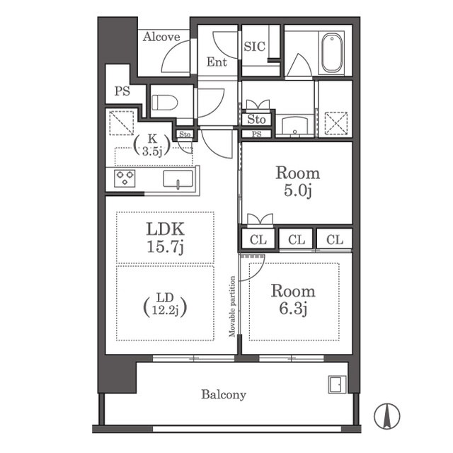 グランドメゾン大手門ザ・レジデンスの間取り