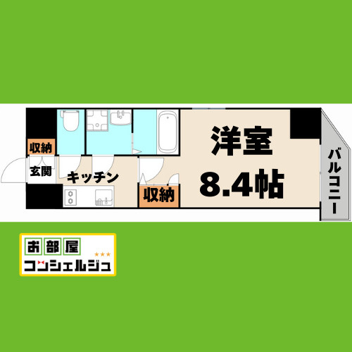 エスリード名古屋STATION CENTRALの間取り