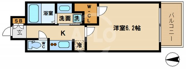ジアコスモ京橋アクアの間取り|ジアコスモ京橋アクア　間取り