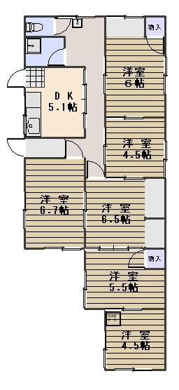 矢坂東町戸建の間取り