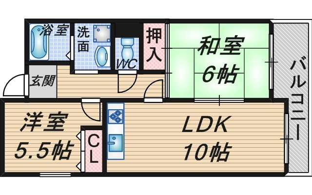 ロイヤルエスタ服部の間取り