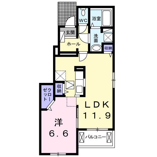 【間取り】 | シャン・ノール　ⅩⅧ