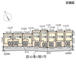 リーブルガーデン神戸市西区竜が岡8期の区画図