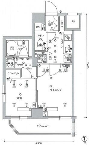 【間取り】 | スカイコート大森壱番館 | 間取図