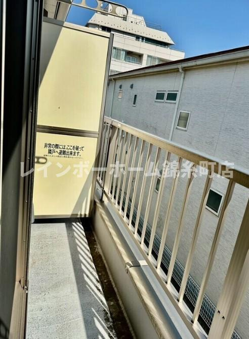 センターパークセンターパーク平井Ⅱ2のバルコニー|※反転タイプの別部屋参照写真です。