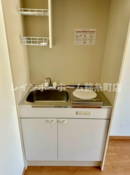 センターパークセンターパーク平井Ⅱ2のキッチン|※反転タイプの別部屋参照写真です。