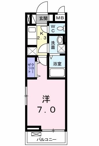 昭島市松原町１丁目のアパート