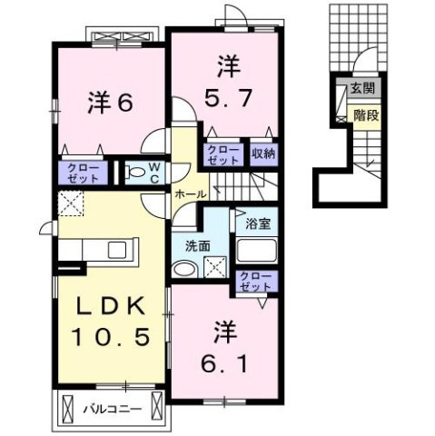 【間取り】 | レスペランス　Ⅱ