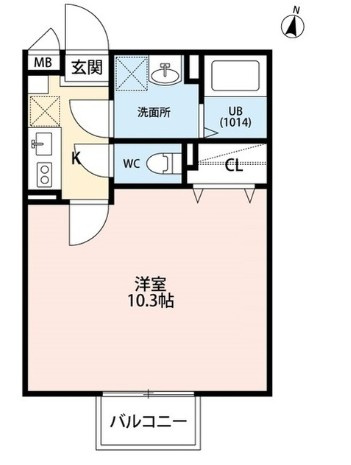 アムール BiZenの間取り