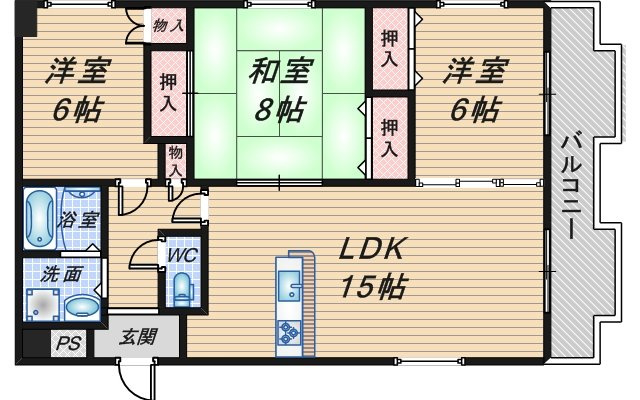 レジデンス桜の町の間取り