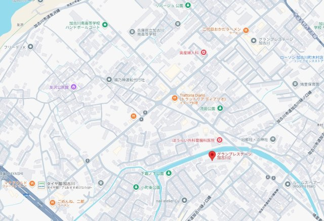 グランプレステージ加古川Ⅱ　4階の地図