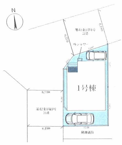 茅ヶ崎市浜須賀4期　新築戸建全1棟の区画図