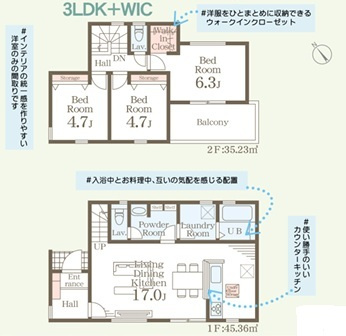 リーブルガーデン福岡市東区美和台第三十六の間取り