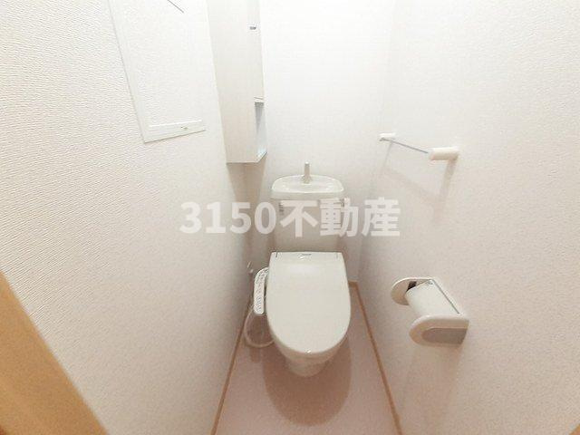 ソレイユＢのトイレ|清潔感のあるトイレです
