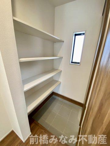 【新築】前橋市富士見町時沢第4　４号棟(全４棟)　クリエートの家　新築建売分譲の収納|便利な収納スペースです