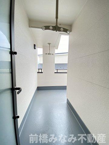 【新築】前橋市富士見町時沢第4　４号棟(全４棟)　クリエートの家　新築建売分譲のバルコニー|開放的で明るい空間を演出してくれるバルコニーです