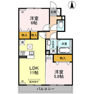 イルソーレの間取り