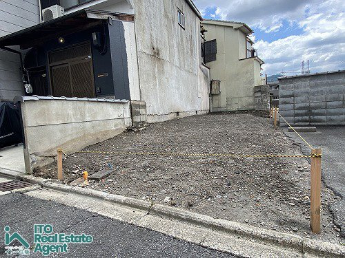田中南大久保 建築条件無し 土地の外観