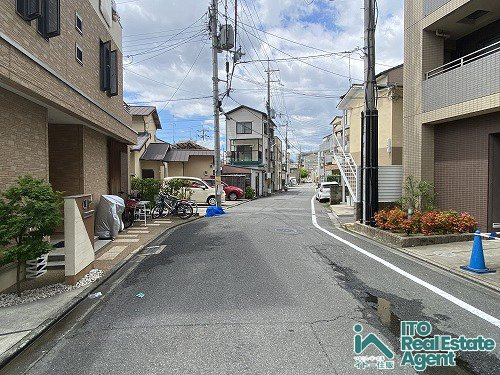田中南大久保 建築条件無し 土地の前面道路含む現地写真