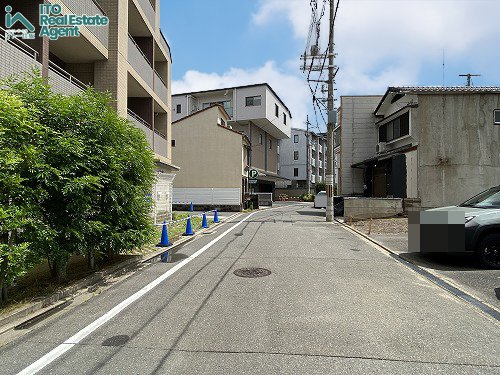田中南大久保 建築条件無し 土地の前面道路含む現地写真