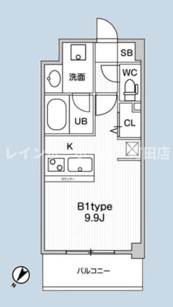 ＪＭＦＲｅｓｉｄｅｎｃｅ町田※初期費用分割あと払いサービス利用可能物件の間取り