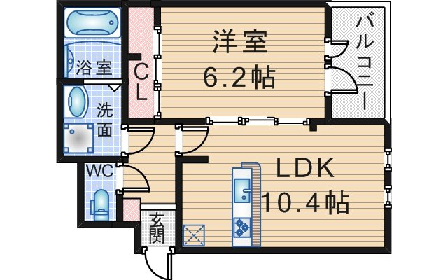 レオン　パッソの間取り