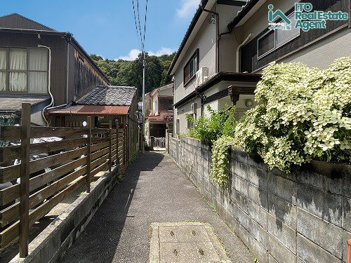 北白川仕伏町 土地の前面道路含む現地写真