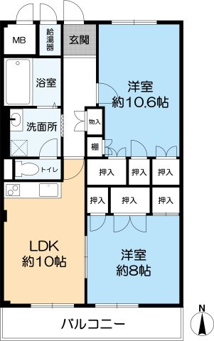コボリクラスタ西宮北口の間取り