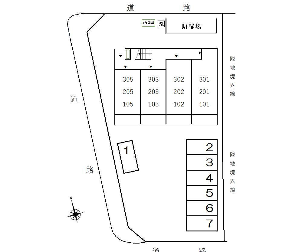 カタランテ千代田の区画図