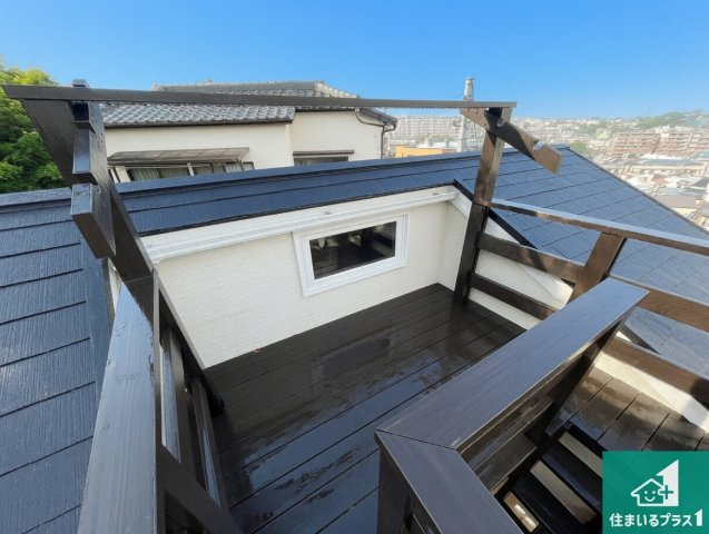 神戸市垂水区西舞子　中古一戸建てのバルコニー|日当たりのよいバルコニー！お部屋が開放的に！