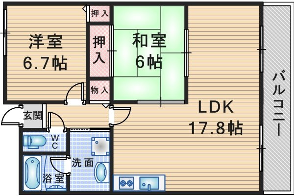 ルミエール西緑丘の間取り
