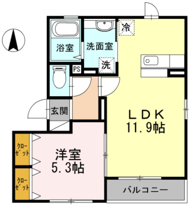 ユイマールAの間取り