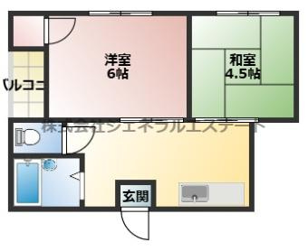 下木田マンションの間取り