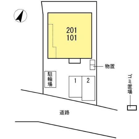 ファイン・クレストDの区画図