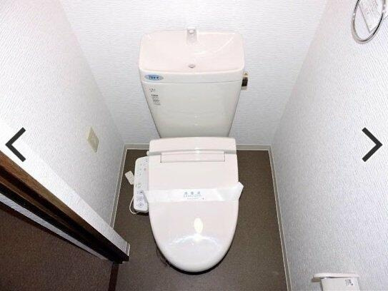 豊橋市牟呂町字松崎の中古マンションのトイレ| ウォシュレット備え付きでトイレ後もスッキリ気持ちよく!
