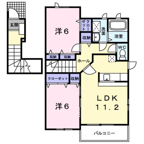グランヒルＡの間取り
